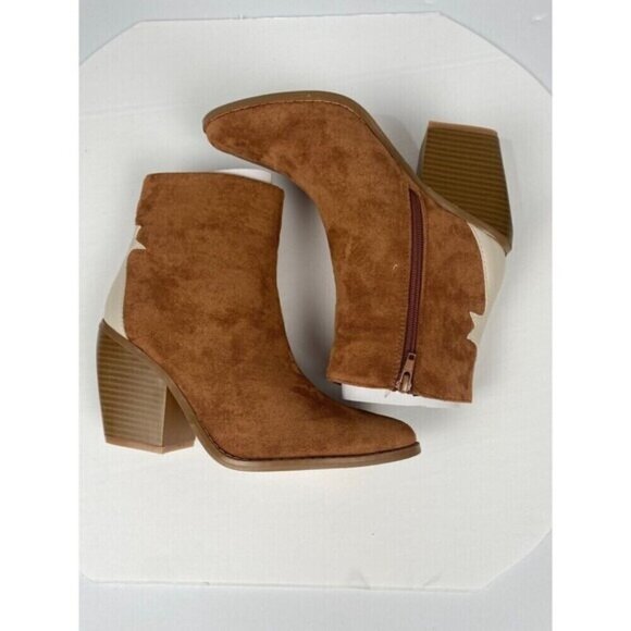 YOKI Women's  Bootie Ankle Boot Goldie Bootie Size 7.5 Muriel Rust Shoes New - Picture 4 of 16
